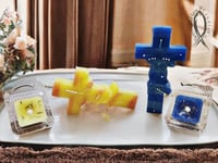 Image 3 of FAITH Cross Candle w/Sample 