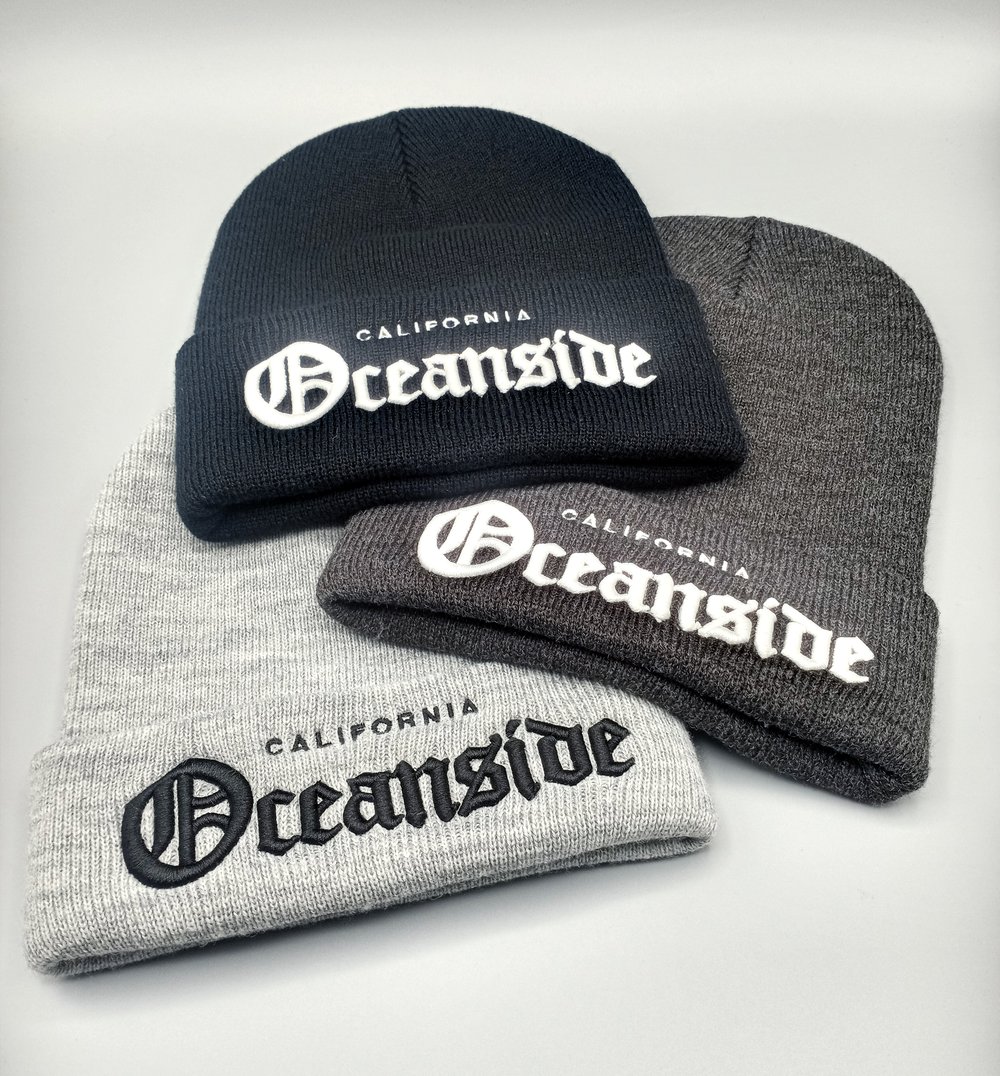 Image of Oceanside Old English Beenies