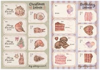 (PRE-ORDER) gift labels sticker sheet