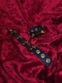 Image 2 of Blaspheme Cuffs Golden Ready to Ship