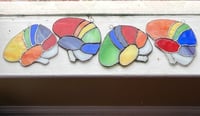 Image 3 of Custom stained glass brain