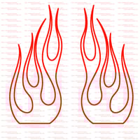 Image 1 of Kelly;s Tour Pack Flames