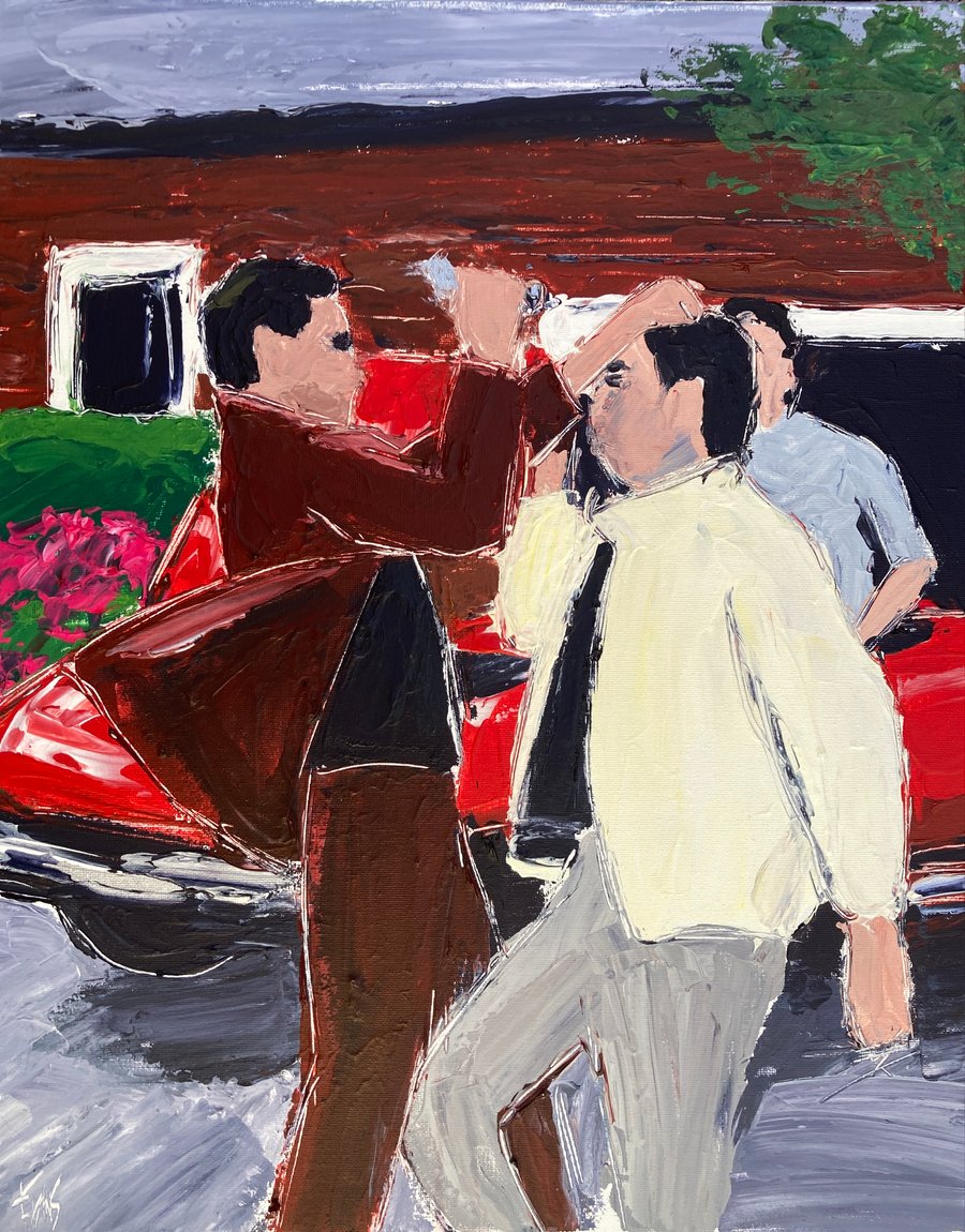 Image of Henry attacks (original on canvas)