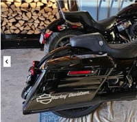 Image 1 of HD Shield and Script Saddlebag Decal