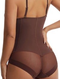 Image 6 of SKYNLYDRESS - Body Grande Taille Femmes Couleur Unie Sans Manches Façonnage Sous-vête