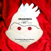 Image 2 of Graniteeth "Bite in the Bird" Advertising Mask + Original Foldout (c 1956-1958)