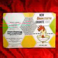 Image 3 of Graniteeth "Bite in the Bird" Advertising Mask + Original Foldout (c 1956-1958)