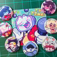 Image 1 of Fun Gang & Friends Buttons / Mini Print