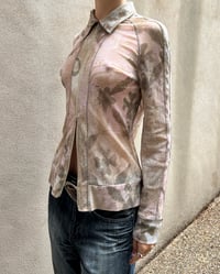 Image 4 of ZIP UP MESH FLORAL TOP