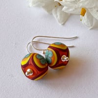 Image 4 of Folk Flower Earrings