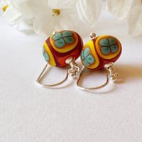 Image 1 of Folk Flower Earrings