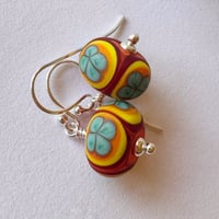 Image 2 of Folk Flower Earrings