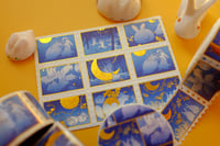 Moon Bunnies Foil Washi Tape