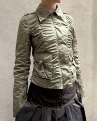 Image 4 of KHAKI RUCHED JACKET