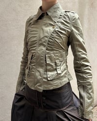 Image 1 of KHAKI RUCHED JACKET