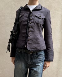 Image 4 of VELVET TRIM MILITARY JACKET