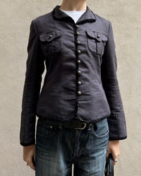 Image 5 of VELVET TRIM MILITARY JACKET