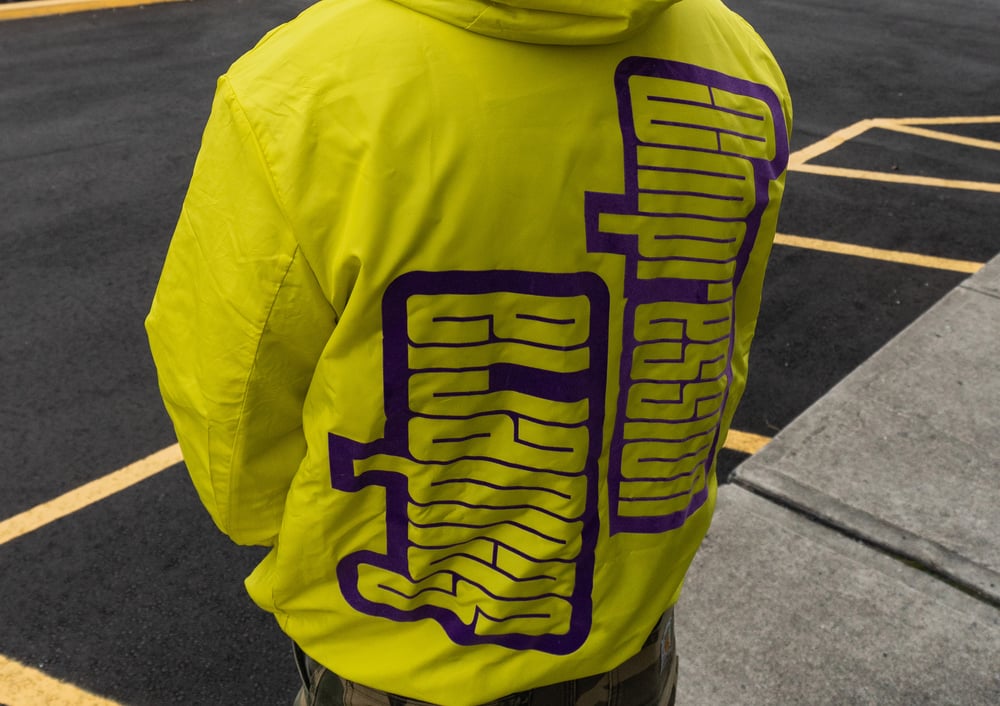 Image of Coupe vent ORNEMENTAL jaune fluo