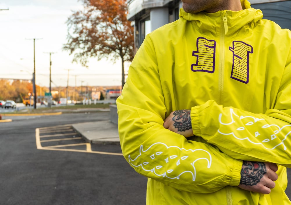 Image of Coupe vent ORNEMENTAL jaune fluo