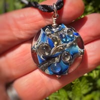 Image 5 of Reduction Blue/Ivory Pendant