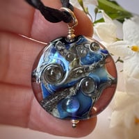 Image 6 of Reduction Blue/Ivory Pendant