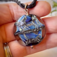 Image 7 of Reduction Blue/Ivory Pendant