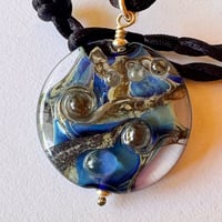 Image 2 of Reduction Blue/Ivory Pendant