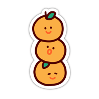 orange stack sticker