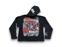 Image 1 of Manny Pacquiao Boxing Philippines custom hand painted by Mezaneen Originals® black hoodie