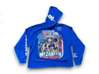 Image 1 of Los Angeles Dodgers city of angels 213 custom hand painted by Mezaneen Originals® royal blue hoodie
