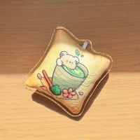 Image 2 of Squeaky pillow keychain