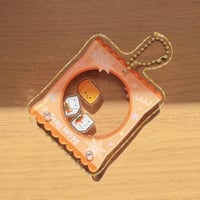 Acrylic shaker keychain