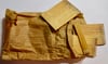 #114-CIVIL WAR SALE: VERY RARE ORIGINAL BAG & STACK OF 'LUCIFERS"--SHEETS OF WOODEN MATCHES