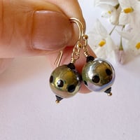Image 4 of Lustre Earrings with Rolled Gold