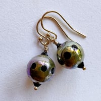 Image 3 of Lustre Earrings with Rolled Gold