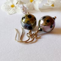Image 2 of Lustre Earrings with Rolled Gold
