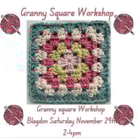 Image 1 of Blagdon Granny Square workshop Saturday November 29th 2-4 pm