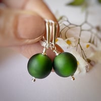 Image 2 of Sage Green Matt Earrings