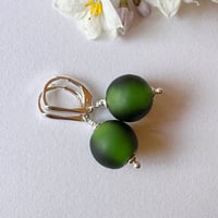 Image 1 of Sage Green Matt Earrings