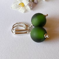 Image 5 of Sage Green Matt Earrings