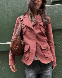 Image 1 of ITALIAN WOOL BLEND SAFARI JACKET