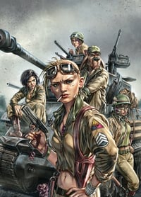 Image 13 of TANK GIRL ACTIONBOX CUSTOM DIECAST STEALTH TANK - with ORIGINAL BOX ART