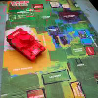 Image 10 of TANK GIRL ACTIONBOX CUSTOM DIECAST STEALTH TANK - with ORIGINAL PLAYMAT ART