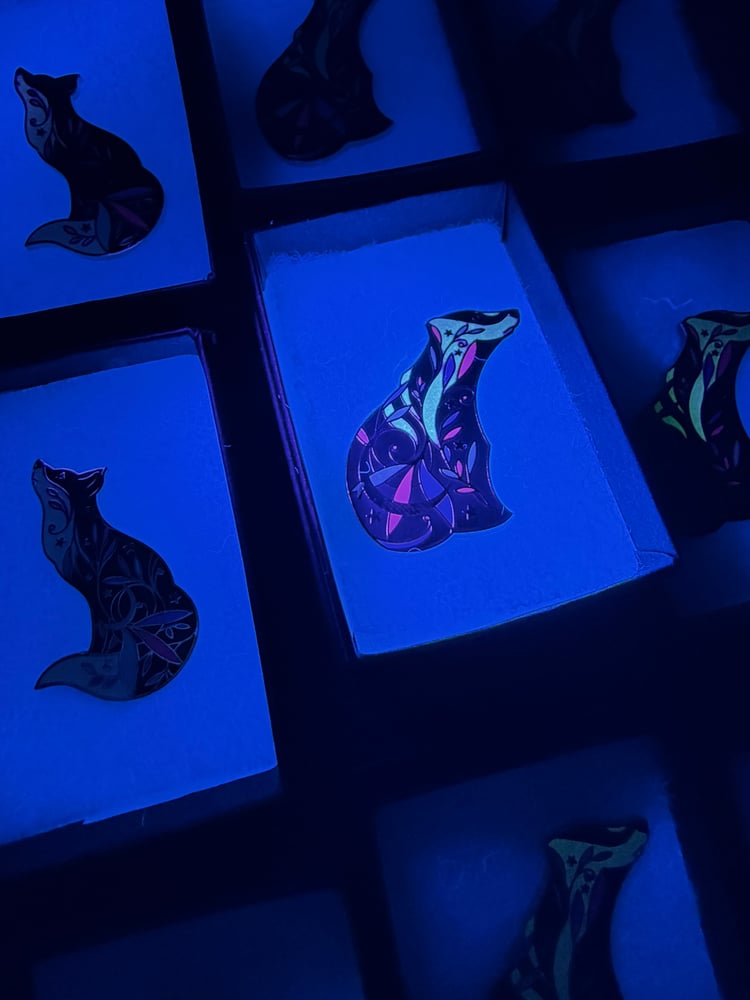 Image of Glow in the Dark ‘Badger’ Limited Edition Pin