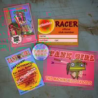 Image 8 of TANK GIRL ACTIONBOX CUSTOM DIECAST STEALTH TANK - with ORIGINAL PLAYMAT ART