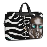 Image 2 of ALL PU LEATHER CARRY ON LAPTOP CASE