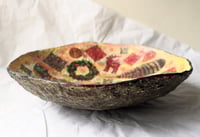 Image 7 of Handmade Christmas Paper Mache Bowl | Festive Decorative Bowl with Holiday Motifs