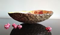 Image 3 of Handmade Christmas Paper Mache Bowl | Festive Decorative Bowl with Holiday Motifs