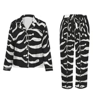 Image 2 of OUT OF TIME ZEBRA PAJAMAS