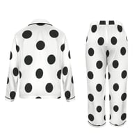 Image 2 of WHITE POLKA DOT PAJAMAS